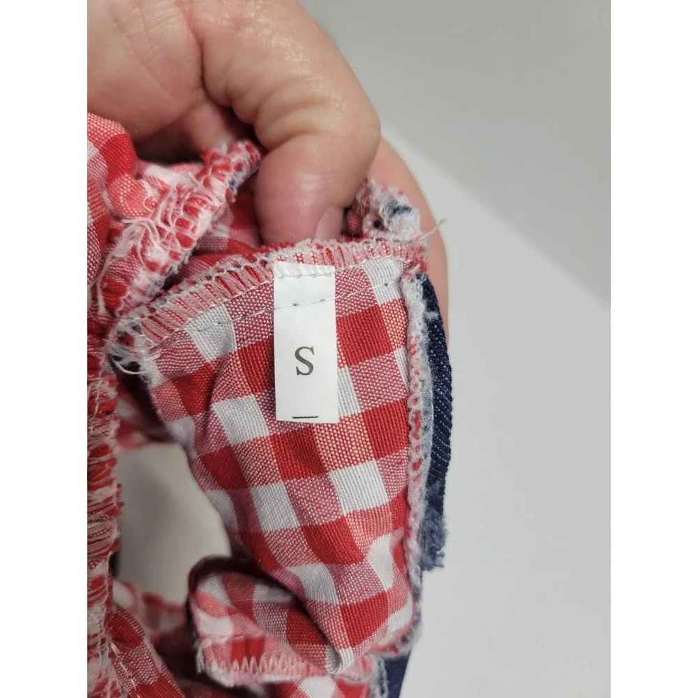 Hello Kitty Red Gingham Denim Dog Dress